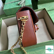 Gucci Horsebit 1955 GG Mini Bag Camel And Ebony 20.5cm - 4