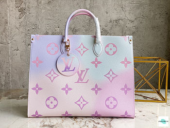 Louis Vuitton OnTheGo GM Sunrise Pastel Tote Handbag 41cm