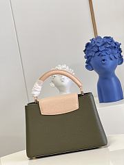 Louis Vuiiton Capucines Green With Pink 27cm - 5
