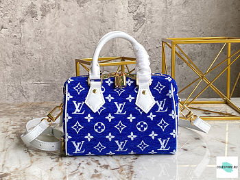 Louis Vuiiton Speedy BANDOULIÈRE Blue 20 