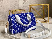 Louis Vuiiton Speedy BANDOULIÈRE Blue 20  - 3