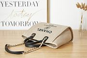 Chanel Deauville Shopping Bag Black and White 38cm - 2