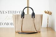 Chanel Deauville Shopping Bag Black and White 38cm - 4