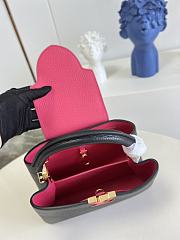Louis Vuiiton Capucines Black and Rose 27cm - 6