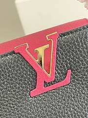 Louis Vuiiton Capucines Black and Rose 27cm - 3