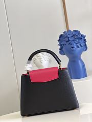 Louis Vuiiton Capucines Black and Rose 27cm - 2