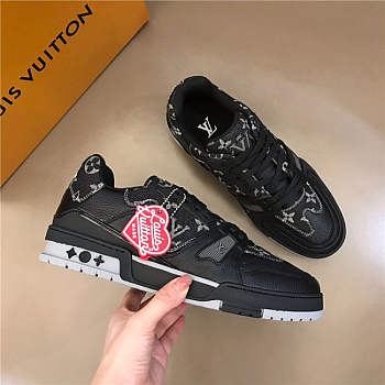 Louis Vuitton Trainer Sneaker Denim Black
