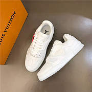 Louis Vuitton Trainer Sneaker Denim White  - 4