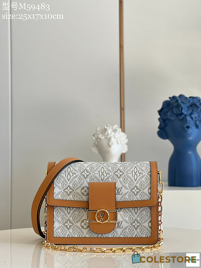 Louis Vuiiton Dauphine MM Ecru White 25cm - 1