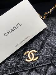 Chanel Wallet On Chain Top Handle Black 19cm - 2