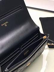Chanel Wallet On Chain Top Handle Black 19cm - 4
