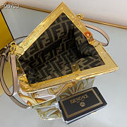Fendi First Medium Fendace White Printed Silk Bag 26cm - 5