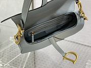 Dior Saddle Bag Blue Leather 25.5cm - 6