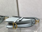 Dior Saddle Bag Blue Leather 25.5cm - 5