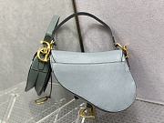 Dior Saddle Bag Blue Leather 25.5cm - 4