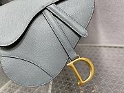 Dior Saddle Bag Blue Leather 25.5cm - 2