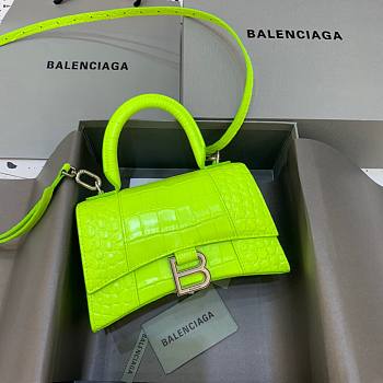 Colestore Balenciaga Small Hourglass Handle Bag In Green 19cm