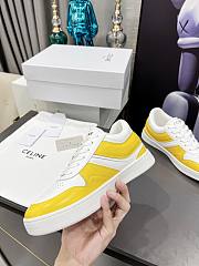 Celine Trainer Low Sneaker White Yellow - 6