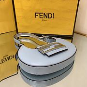 Fendi Cookie Blue Leather Mini Bag 22cm - 6