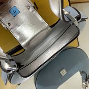 Fendi Cookie Blue Leather Mini Bag 22cm - 2