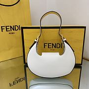 Fendi Cookie White Leather Mini Bag 22cm - 6