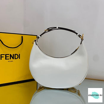 Fendi Praphy Hobo White Bag 29cm