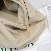 Bottega Venata Pouch Clutch Bag in White 38cm - 4