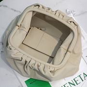 Bottega Venata Pouch Clutch Bag in White 38cm - 6