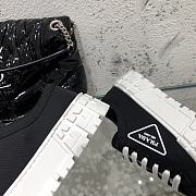 Prada Double Wheel Nylon Gabardine Black Sneakers - 5