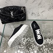 Prada Double Wheel Nylon Gabardine Black Sneakers - 2