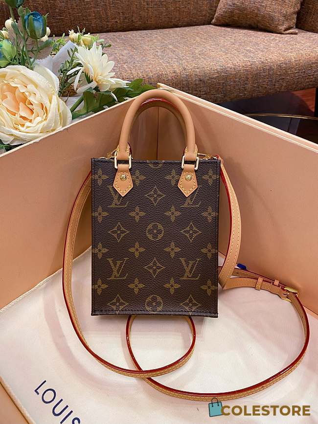 Louis Vuitton Petit Sac Plat Brown M81295 14 x 17 x 5cm  - 1