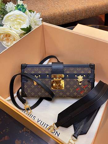 Louis Vuitton Petite Malle East West Bag m46120 Size 27x12x6.5 cm