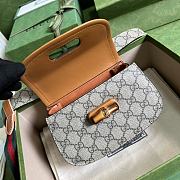 Gucci Bamboo 1947 Mini GG Supreme Beige ‎681137 18x11.5x6 cm - 4