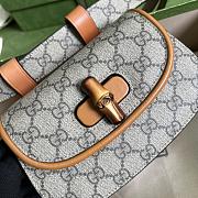 Gucci Bamboo 1947 Mini GG Supreme Beige ‎681137 18x11.5x6 cm - 6