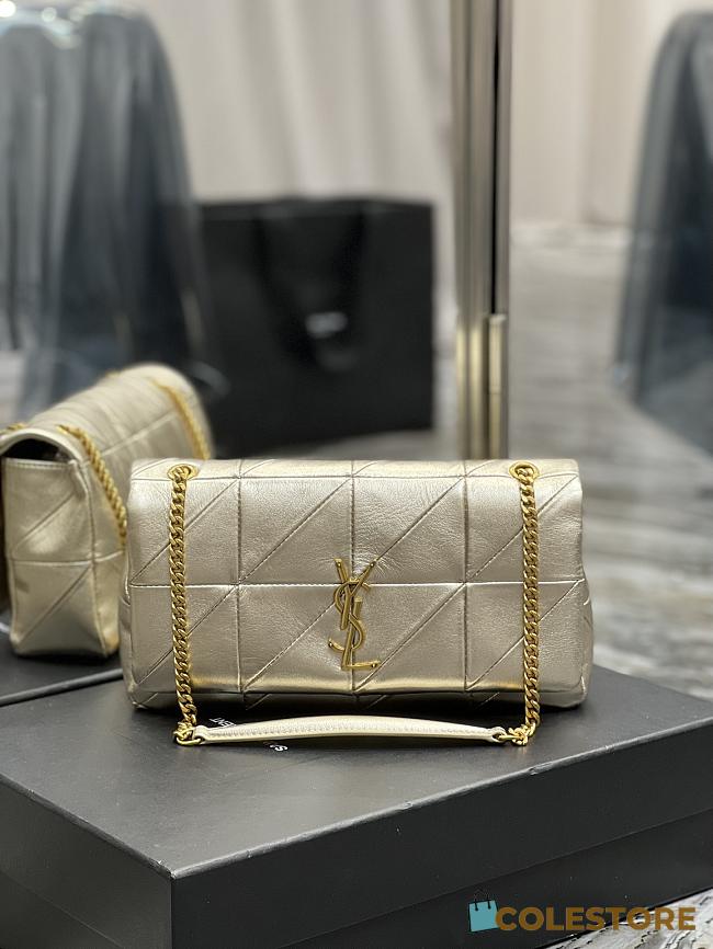 YSL Jamie Medium Crossbody Bag In Silver 515821 Size 25x15x7.5cm - 1