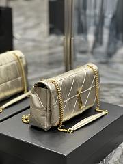 YSL Jamie Medium Crossbody Bag In Silver 515821 Size 25x15x7.5cm - 6