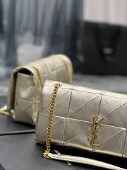 YSL Jamie Medium Crossbody Bag In Silver 515821 Size 25x15x7.5cm - 2
