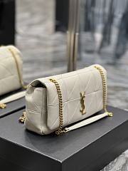 YSL Jamie Medium Crossbody Bag In White 515821 Size 25x15x7.5cm - 5