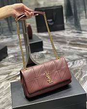 YSL Saint Laurent Jamie Monogram In Red 515821 Size 25x15x7.5cm - 1