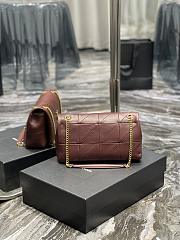 YSL Saint Laurent Jamie Monogram In Red 515821 Size 25x15x7.5cm - 5