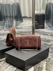 YSL Saint Laurent Jamie Monogram In Red 515821 Size 25x15x7.5cm - 4