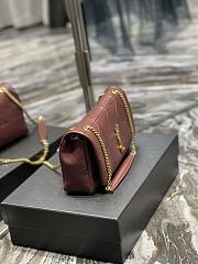 YSL Saint Laurent Jamie Monogram In Red 515821 Size 25x15x7.5cm - 3