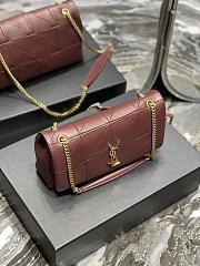 YSL Saint Laurent Jamie Monogram In Red 515821 Size 25x15x7.5cm - 2