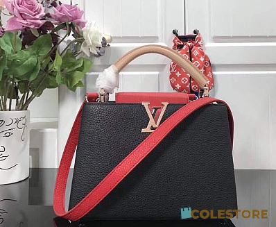Louis Vuitton Capucine BB In Black Taurillon Leather 27cm  - 1