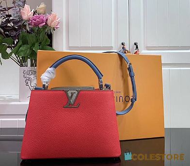 Louis Vuitton Capucine In Red BB Taurillon Leather 27cm  - 1