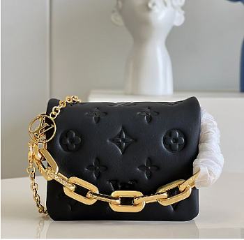 Louis Vuiiton Beltbag Coussin Black 13cm