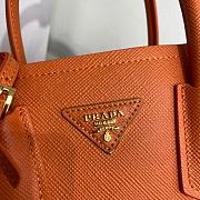 Shop PRADA Prada Double Saffiano leather mini bag (1BG443) by