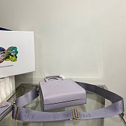 Prada Small Saffiano leather handbag In Purple 1BA333 17x19x6 cm - 2