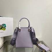 Prada Small Saffiano leather handbag In Purple 1BA333 17x19x6 cm - 3