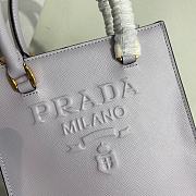 Prada Small Saffiano leather handbag In Purple 1BA333 17x19x6 cm -  